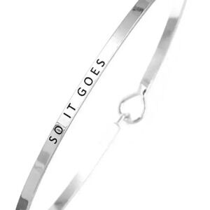 So It Goes Message Bracelet